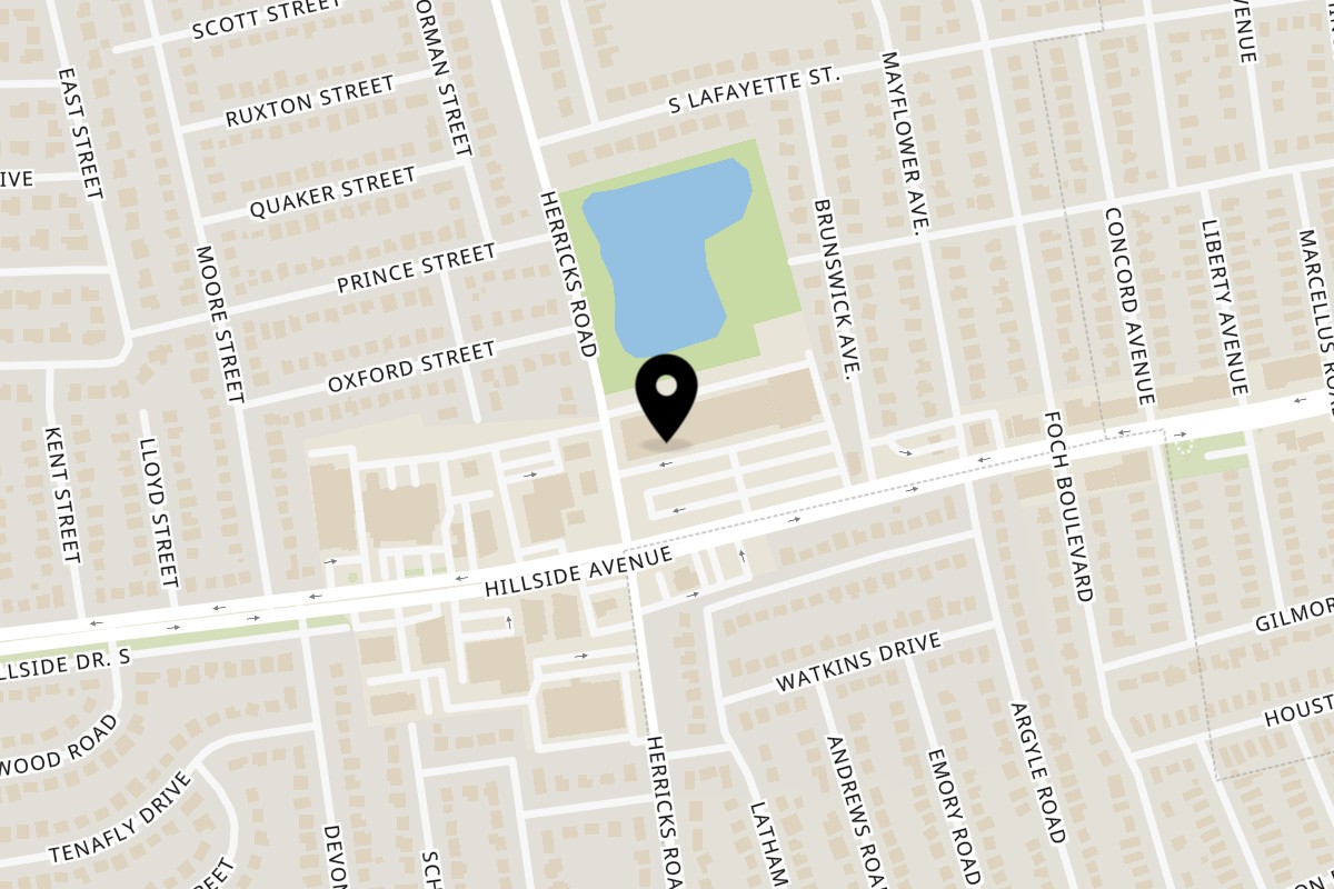 Map showing the location of Opa Grille Williston Park on 432 Hillside Ave. in Williston Park